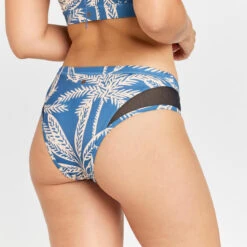 Bas De Maillot De Bain Culotte Femme - Savana Palmer Bleu
