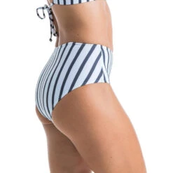 Bas De Maillot De Bain De Surf Femme Taille Haute ROMI MARIN BLANC GRIS FONCE 13 Bas De Maillot De Bain De Surf Femme Taille Haute ROMI MARIN BLANC GRIS FONCE -Surf Soldes Magasin bas de maillot de bain de surf femme taille haute romi marin blanc gris fonce 3