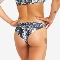 Bas De Maillot De Bain Tanga Femme - Lulu Borneo Noir