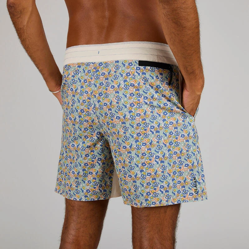 Boardshort Surf 500 17" JOY BEIGE 4 Boardshort Surf 500 17" JOY BEIGE – Image 4