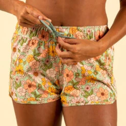 Boardshort Surf Femme TINI VINTAGE Avec Ceinture élastiquée Et Cordon De Serrage -Surf Soldes Magasin boardshort surf femme tini vintage avec ceinture elastiquee et cordon de serrage 4