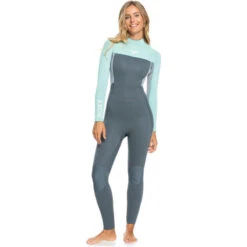 Roxy Combinaison De Surf Prologue 4/3mm GBS - Zip Au Dos Vert Femmes