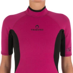 Tribord Combinaison Surf Shorty 100 Néoprène Femme Violet -Surf Soldes Magasin combinaison surf shorty 100 neoprene femme violet 8