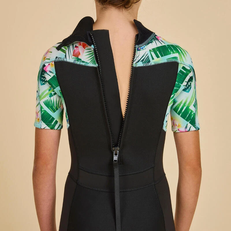 COMBINAISON SURF SHORTY 500 NEOPRENE 1.5MM FILLE NOIRE TIARE 6 COMBINAISON SURF SHORTY 500 NEOPRENE 1.5MM FILLE NOIRE TIARE – Image 6