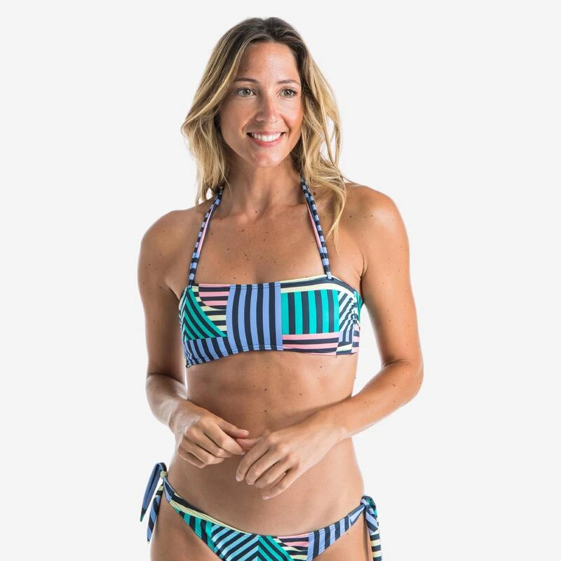 Haut De Maillot De Bain Bandeau LAURA GRAPHITI Avec Coques Amovibles 1 Haut De Maillot De Bain Bandeau LAURA GRAPHITI Avec Coques Amovibles