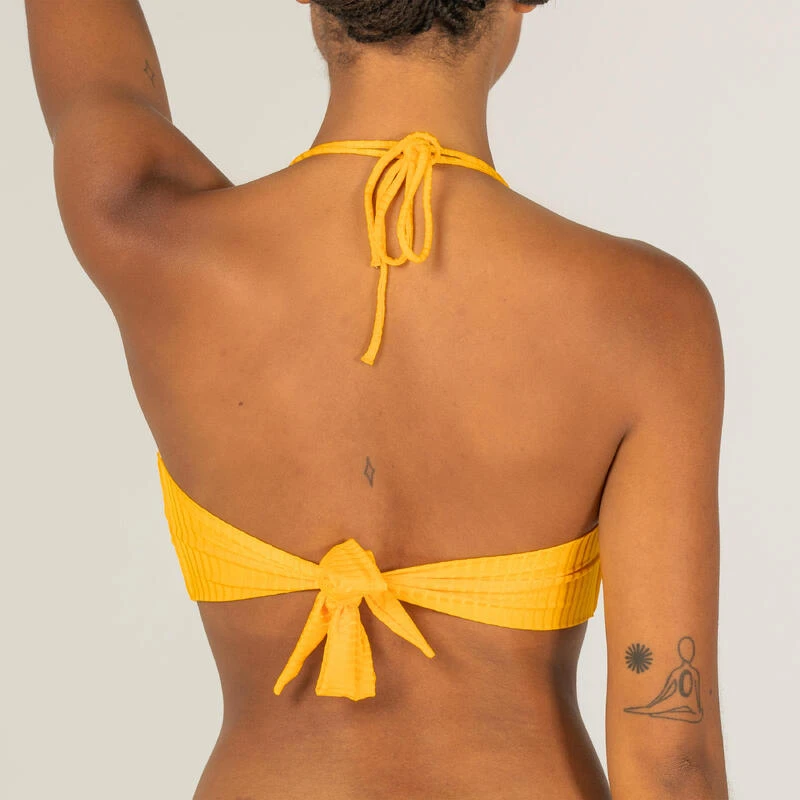 HAUT DE MAILLOT DE BAIN BANDEAU LAURA JAUNE AVEC COQUES AMOVIBLES 7 HAUT DE MAILLOT DE BAIN BANDEAU LAURA JAUNE AVEC COQUES AMOVIBLES – Image 7