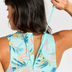 Haut De Maillot De Bain Brassière Femme - Carla Leoplant Turquoise -Surf Soldes Magasin haut de maillot de bain brassiere femme carla leoplant turquoise 3