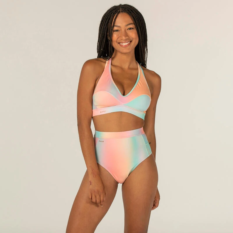 Haut De Maillot De Bain Femme Brassière De Surf ANA BLUR PINK 2 Haut De Maillot De Bain Femme Brassière De Surf ANA BLUR PINK – Image 2