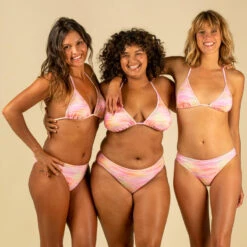 HAUT DE MAILLOT DE BAIN FEMME TRIANGLE COULISSANT AVEC COQUES SALTY -Surf Soldes Magasin haut de maillot de bain femme triangle coulissant avec coques salty 5