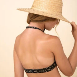 HAUT DE MAILLOT DE BAIN FOULARD FILLE 100 NOIR -Surf Soldes Magasin haut de maillot de bain foulard fille 100 noir 6