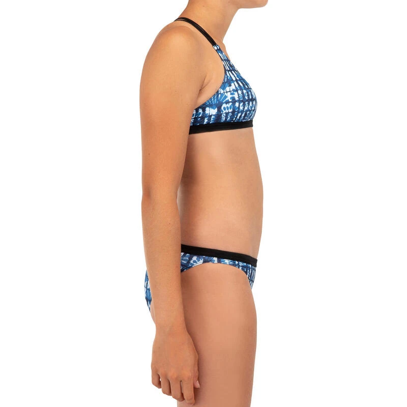 HAUT DE MAILLOT DE BAIN SURF FILLE BRASSIÈRE BLEU BONDI 500 6 HAUT DE MAILLOT DE BAIN SURF FILLE BRASSIÈRE BLEU BONDI 500 – Image 6