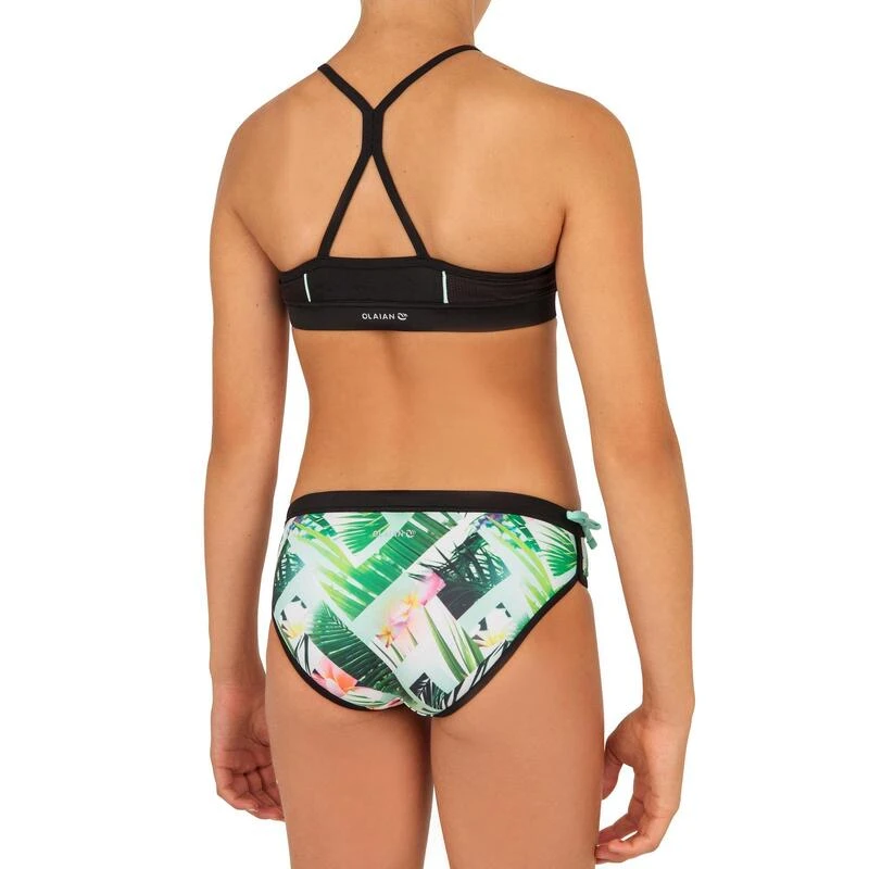 HAUT DE MAILLOT DE BAIN SURF FILLE BRASSIERE VERT BAHA 900 4 HAUT DE MAILLOT DE BAIN SURF FILLE BRASSIERE VERT BAHA 900 – Image 4