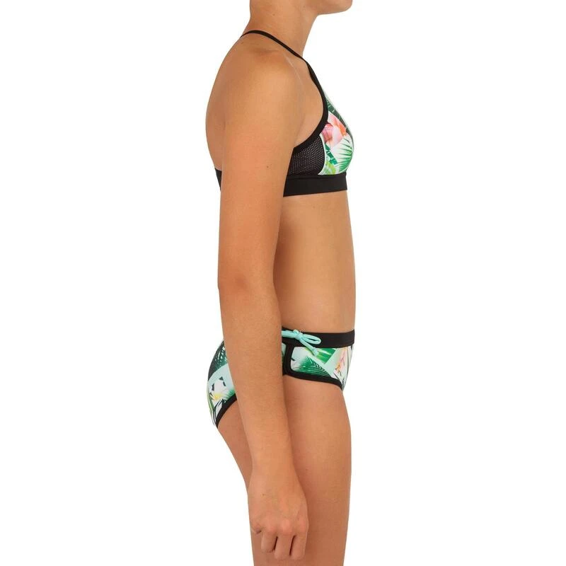 HAUT DE MAILLOT DE BAIN SURF FILLE BRASSIERE VERT BAHA 900 5 HAUT DE MAILLOT DE BAIN SURF FILLE BRASSIERE VERT BAHA 900 – Image 5