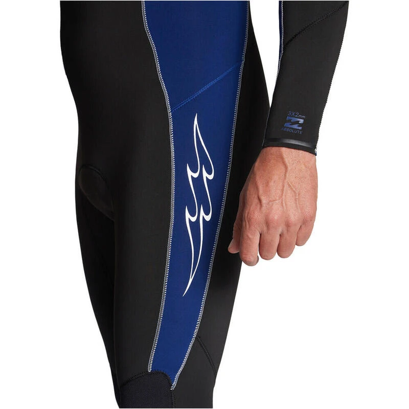 Billabong Hommes Absolute 3/2mm Flatlock Back Zip Combinaison Néoprène 4 Billabong Hommes Absolute 3/2mm Flatlock Back Zip Combinaison Néoprène – Image 4
