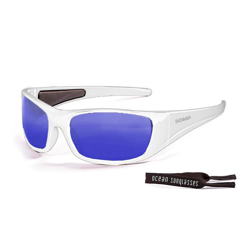 Lunette Soleil Flottantes Sport Nautiques OCEAN Bermuda Blanc Et Revo Bleu 1 Lunette Soleil Flottantes Sport Nautiques OCEAN Bermuda Blanc Et Revo Bleu
