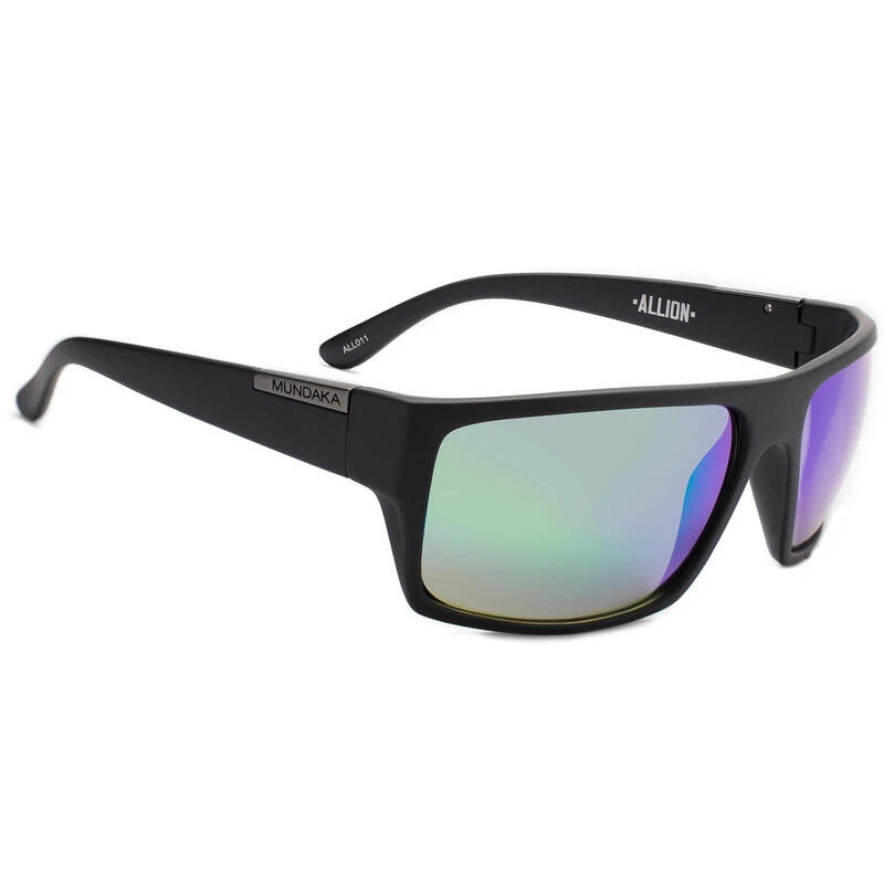 Lunettes De Soleil De Sport ALLION Noir Mat, CX VERT -cat.3- MUNDAKA 1 Lunettes De Soleil De Sport ALLION Noir Mat, CX VERT -cat.3- MUNDAKA