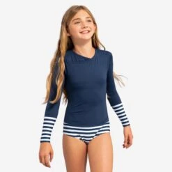 Maillot 1 Pièce Manches Longues Fille MAYA Bleu Marine 16 Maillot 1 Pièce Manches Longues Fille MAYA Bleu Marine -Surf Soldes Magasin maillot 1 piece manches longues fille maya bleu marine 7