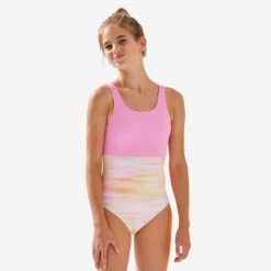 MAILLOT DE BAIN 1 PIECE FILLE 500 FUSHIA -Surf Soldes Magasin maillot de bain 1 piece fille 500 fushia 2