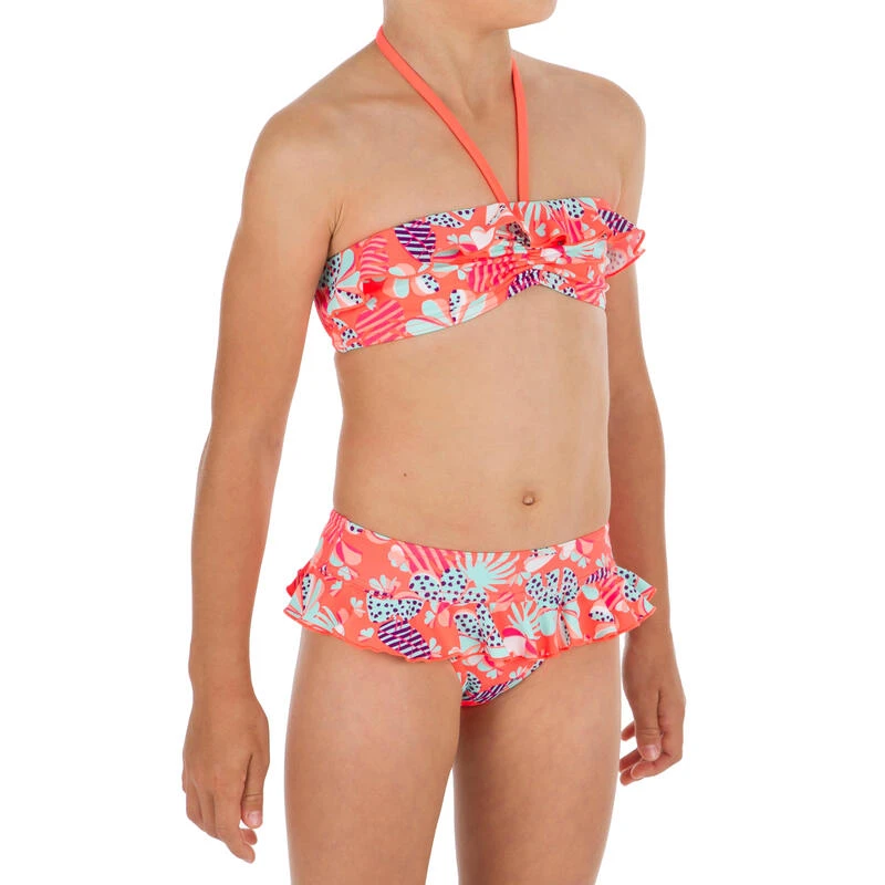Maillot De Bain 2 Pièces Bandeau Fillette LILA SEYA HAPPY 1 Maillot De Bain 2 Pièces Bandeau Fillette LILA SEYA HAPPY