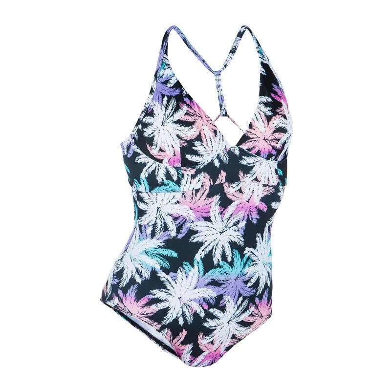 Maillot De Bain De Surf 1 Pièce Femme Avec Double Réglage Dos BEA PALMDARK BLANC 3 Maillot De Bain De Surf 1 Pièce Femme Avec Double Réglage Dos BEA PALMDARK BLANC – Image 3