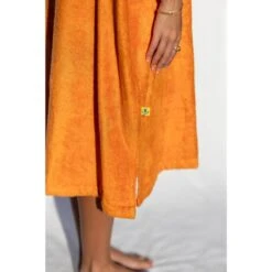 Pacifique Sud | Poncho Surf | Orange | Avec Manches -Surf Soldes Magasin pacifique sud poncho surf orange avec manches 6