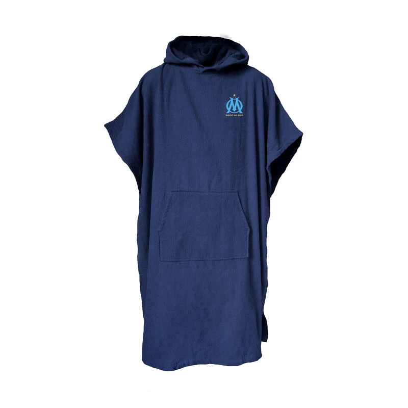 Poncho De Bain Adulte 100% Coton Football Marseille - Logo 1 Poncho De Bain Adulte 100% Coton Football Marseille - Logo