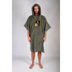 Poncho De Surf Vert | 100% Coton | Taille Unique | Unisexe | Avec Manches -Surf Soldes Magasin poncho de surf vert 100 coton taille unique unisexe avec manches 4