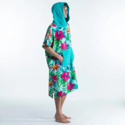 PONCHO SURF 500 ADULTE Print Bora -Surf Soldes Magasin poncho surf 500 adulte print bora 8