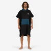 Poncho Surf Adulte - 500 Noir