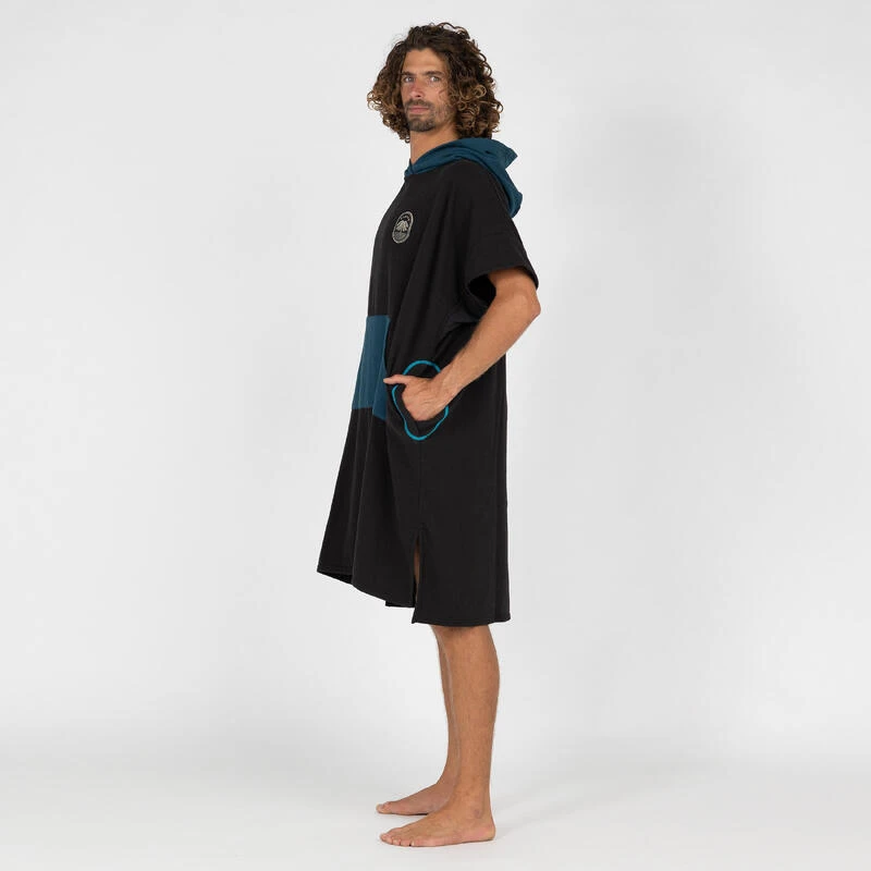 Poncho Surf Adulte - 500 Noir 5 Poncho Surf Adulte - 500 Noir – Image 5