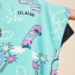 Poncho Surf Enfant 135 à 160 Cm - 550 Skatepark -Surf Soldes Magasin poncho surf enfant 135 a 160 cm 550 skatepark 5
