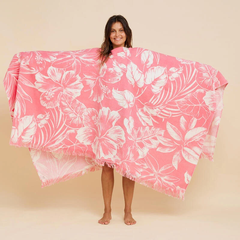 SERVIETTE PONCHO XXL Hawaian 190x190 Cm 2 SERVIETTE PONCHO XXL Hawaian 190x190 Cm – Image 2