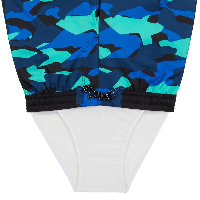 SHORT DE BAIN 500 BLEU CAMO 6 SHORT DE BAIN 500 BLEU CAMO – Image 6