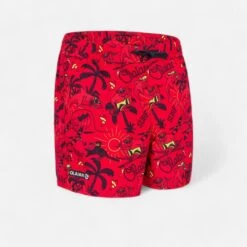 Short De Bain Garçon - 100 Happysurf Rouge