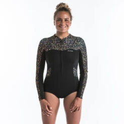 Shorty Culotte Manches Longues Front Zip LEO