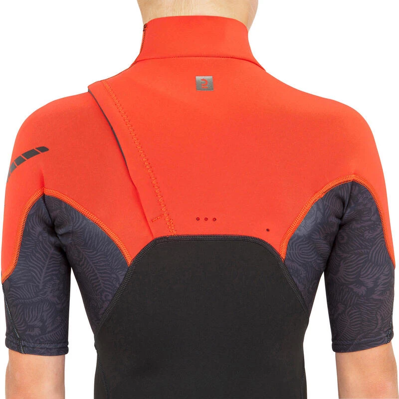 Shorty Néoprène 1,5 Mm Surf 900 Junior Noir Rouge 7 Shorty Néoprène 1,5 Mm Surf 900 Junior Noir Rouge – Image 7