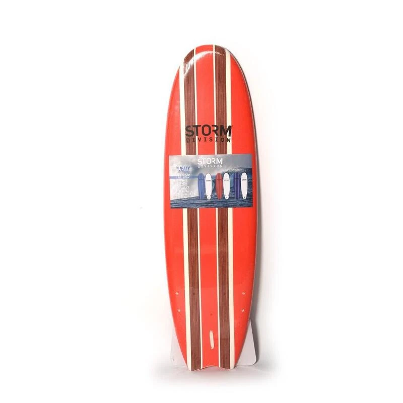 STORM DIVISION - Jetty Softboard - Planche De Surf En Mousse - 5'8 - Red 1 STORM DIVISION - Jetty Softboard - Planche De Surf En Mousse - 5'8 - Red