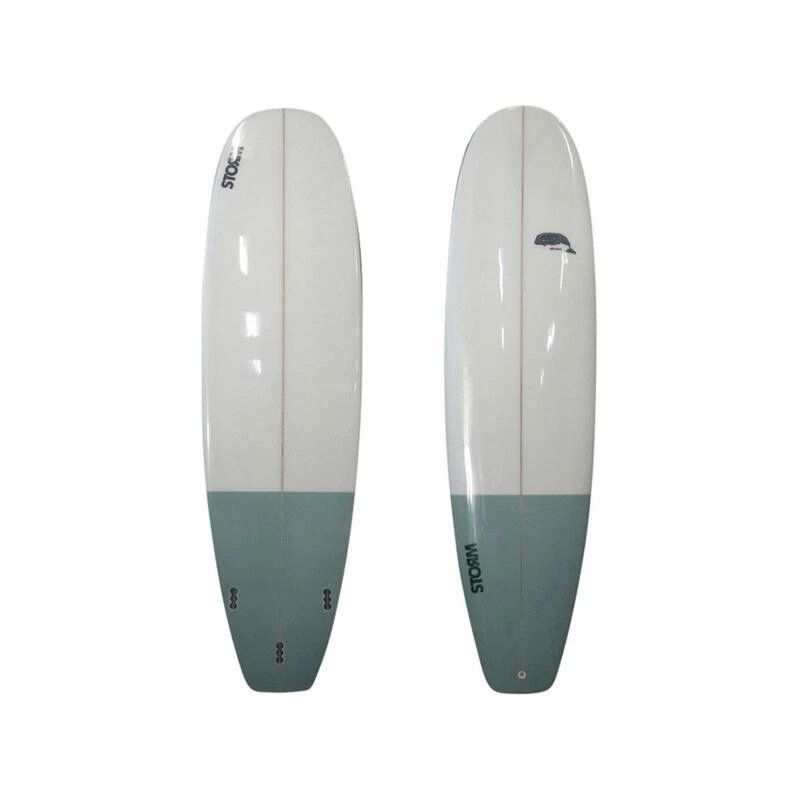STORM Surfboard - Mini Malibu - 7'2 - Beluga D10 1 STORM Surfboard - Mini Malibu - 7'2 - Beluga D10