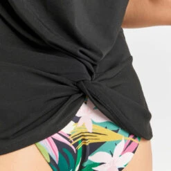 Tee Shirt Anti Uv Manches Courtes Femme - Emily Noir -Surf Soldes Magasin tee shirt anti uv manches courtes femme emily noir 3